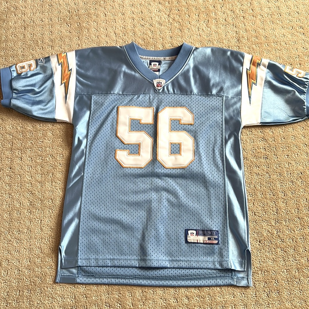 Replica LA Charger Jersey. Merriman 56